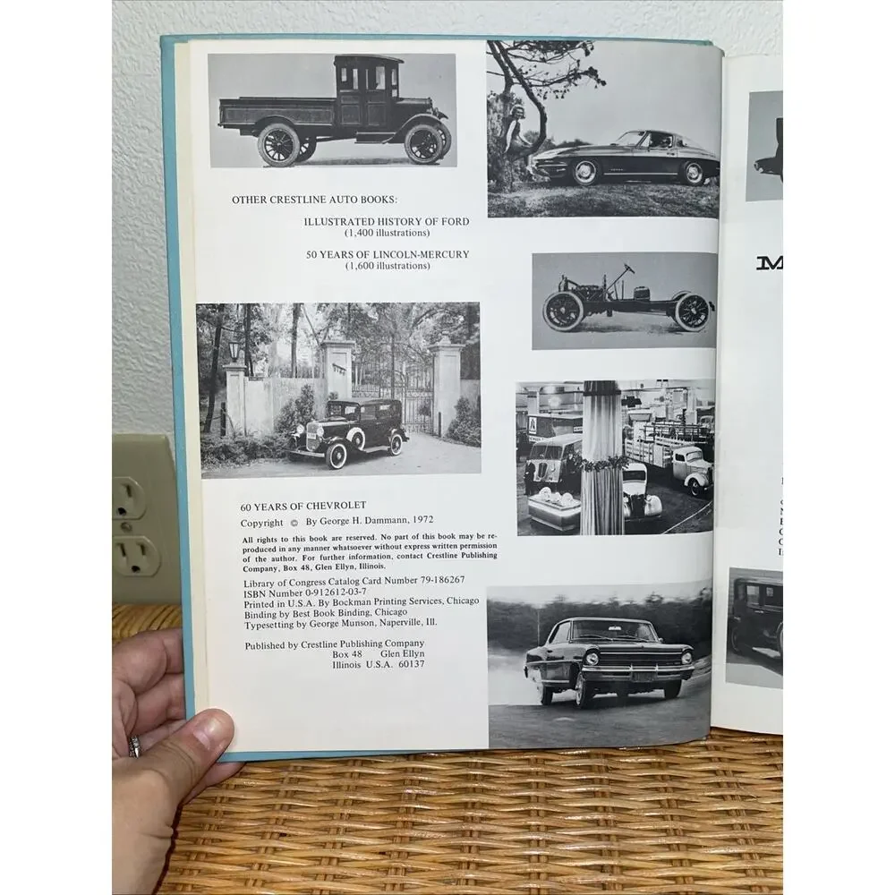 SIXTY YEARS OF CHEVROLET BY GEORGE DAMMANN HARDBACK